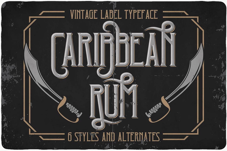 Caribbean Rum Font in Pirate Fonts - product preview 8
