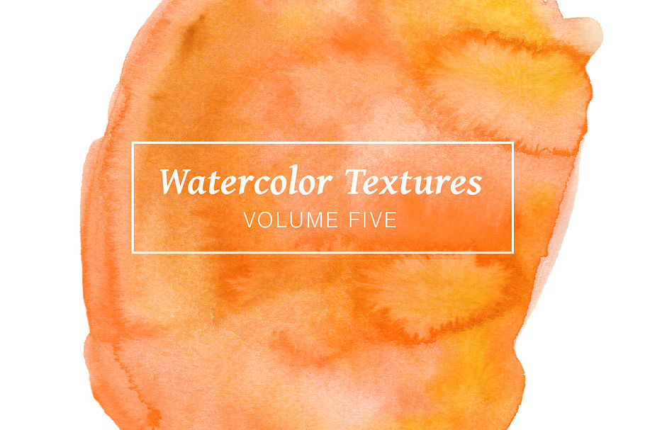 Yellow & Orange Watercolors Volume 5 in Textures - product preview 8