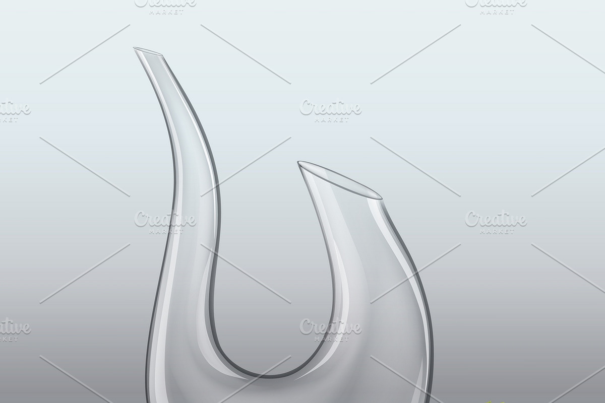 Decanter and grape in Illustrations - product preview 8