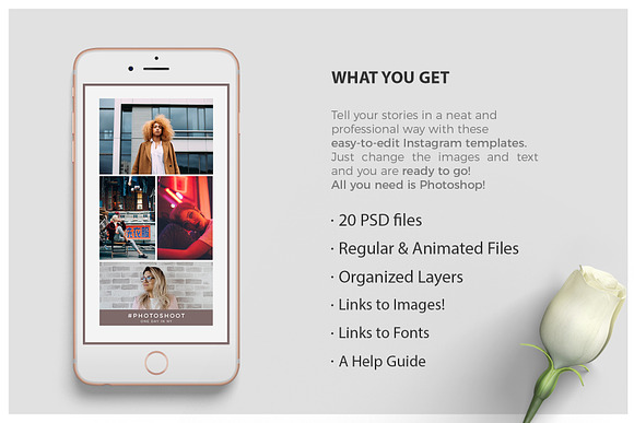 ANIMATED Minimal Insta Storis in Instagram Templates - product preview 4