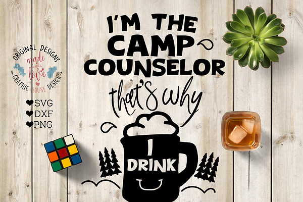 Camp Counselor Cut File & Printable