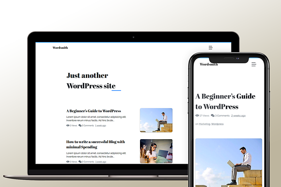 Wordsmith - A Wordpress Blog Theme in WordPress Blog Themes - product preview 1
