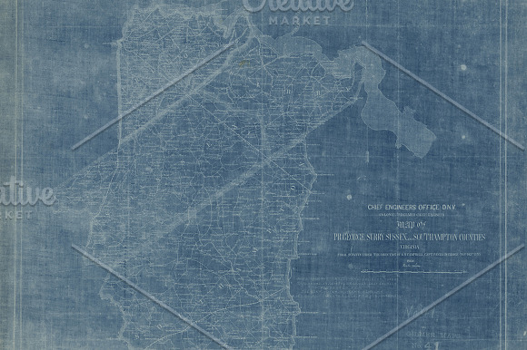 Antique Rural Plan Blueprints in Textures - product preview 3