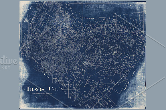 Antique Rural Plan Blueprints in Textures - product preview 7