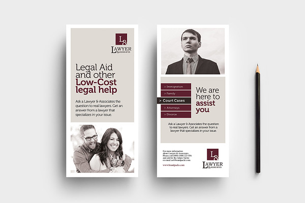 Law Firm DL Card Template