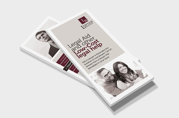 Law Firm DL Card Template in Card Templates - product preview 3