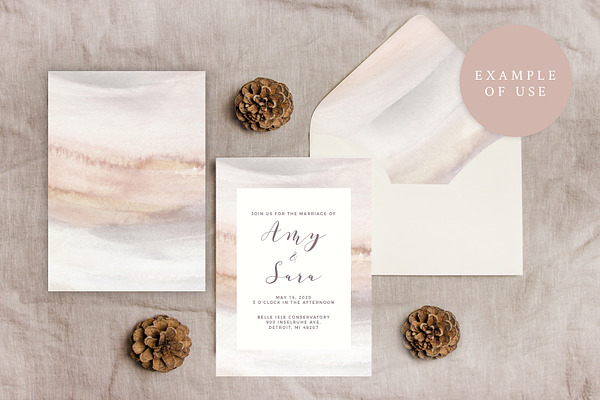 6 Neutral Watercolor Backgrounds