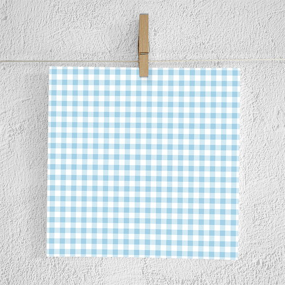 Pastel Gingham Patterns in Graphics - product preview 2