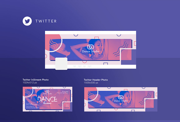 Social Media Pack | Dance Lessons in Social Media Templates - product preview 2