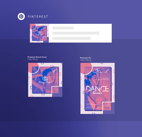 Social Media Pack | Dance Lessons in Social Media Templates - product preview 4