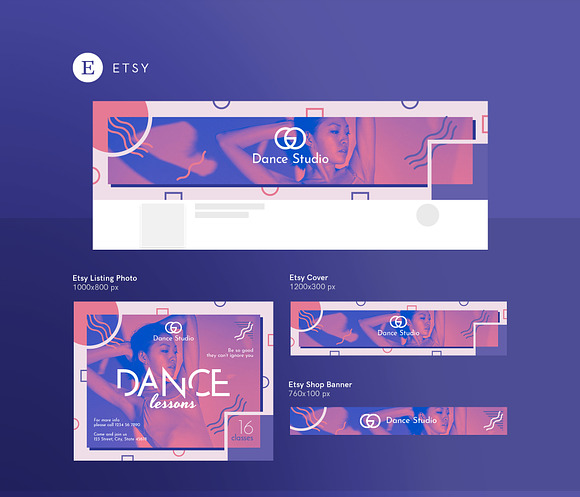 Social Media Pack | Dance Lessons in Social Media Templates - product preview 5