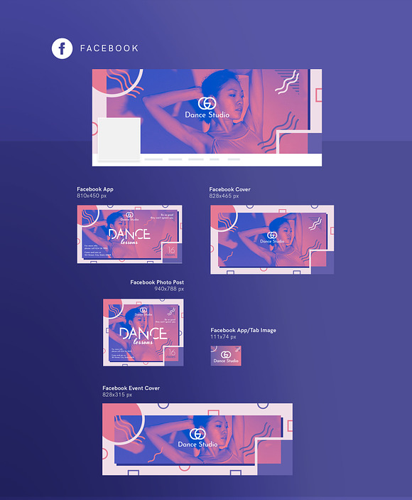 Social Media Pack | Dance Lessons in Social Media Templates - product preview 9