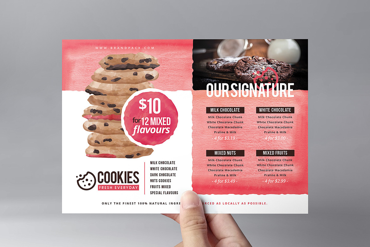 Cookie Shop Flyer Template in Flyer Templates - product preview 8