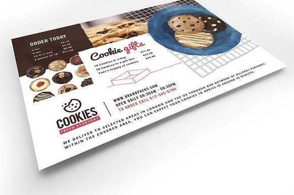 Cookie Shop Flyer Template in Flyer Templates - product preview 1