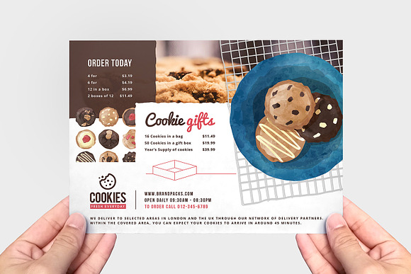 Cookie Shop Flyer Template in Flyer Templates - product preview 2