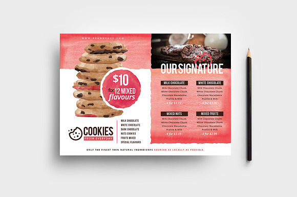 Cookie Shop Flyer Template in Flyer Templates - product preview 3