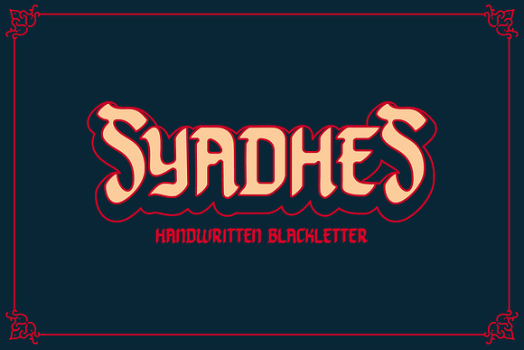 Syadesh + Extras in Blackletter Fonts - product preview 5
