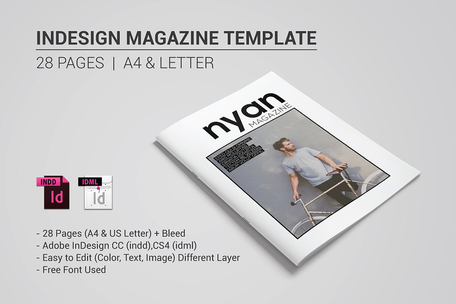 Indesign Magazine Template in Magazine Templates - product preview 8