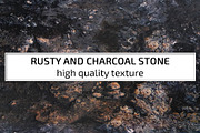 Rusty and charcoal stone