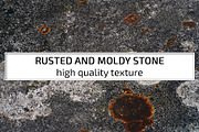 Rusted and moldy stone