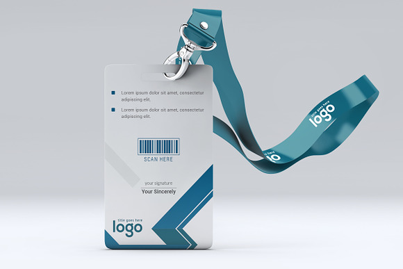 Abstract ID Card Design in Stationery Templates - product preview 1
