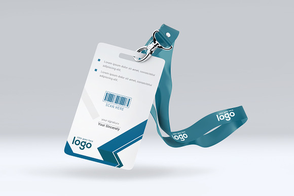 Abstract ID Card Design in Stationery Templates - product preview 5