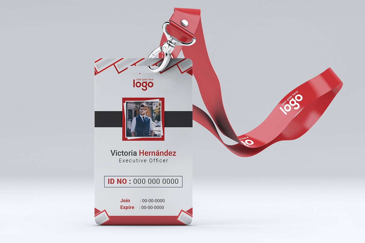 Simple Creative ID Card Design in Stationery Templates - product preview 8