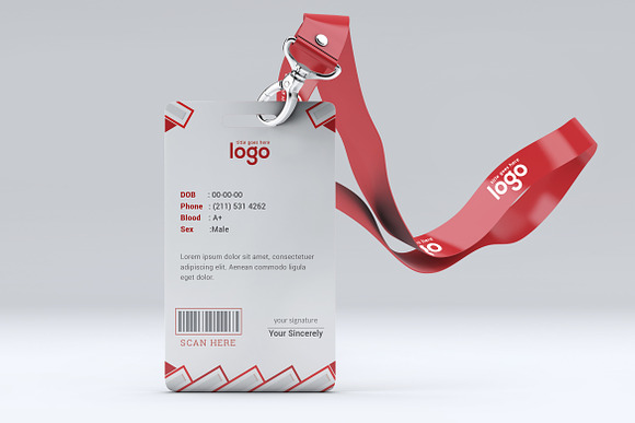 Simple Creative ID Card Design in Stationery Templates - product preview 1