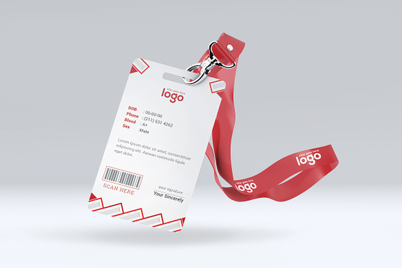 Simple Creative ID Card Design in Stationery Templates - product preview 3