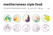 Mediterranean style food