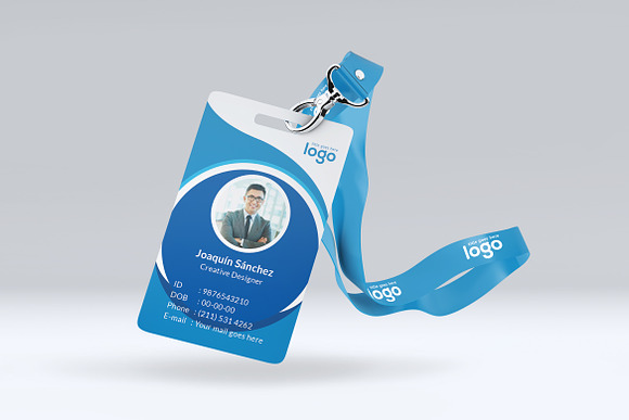 Circle Business Id Card in Stationery Templates - product preview 2