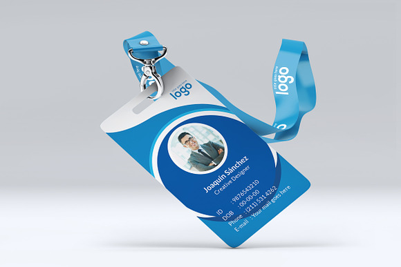 Circle Business Id Card in Stationery Templates - product preview 7