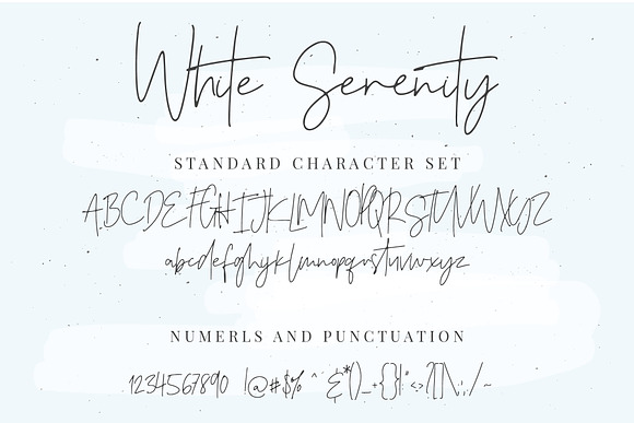 White Serenity Signature Font in Script Fonts - product preview 12