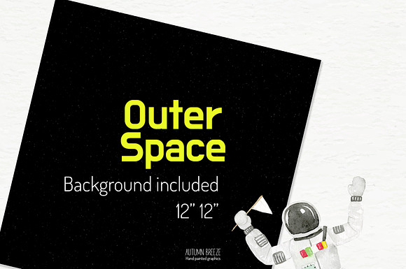Outer Space Clipart in Illustrations - product preview 3