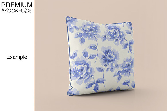 Bordered Square Pillow Mockup Pack in Product Mockups - product preview 6