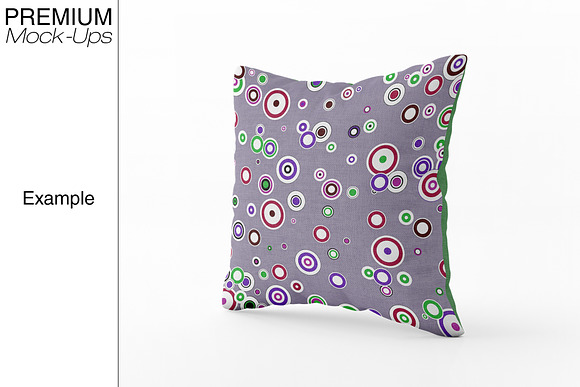 Square Throw Pillow Mockup in Product Mockups - product preview 9