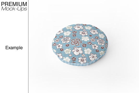 Round Pillow Mockup in Product Mockups - product preview 7