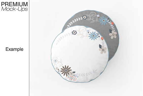 Round Pillow Mockup in Product Mockups - product preview 10
