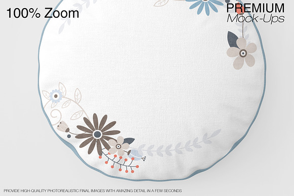 Round Pillow Mockup in Product Mockups - product preview 13
