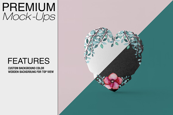 Heart Pillow Mockup in Product Mockups - product preview 2