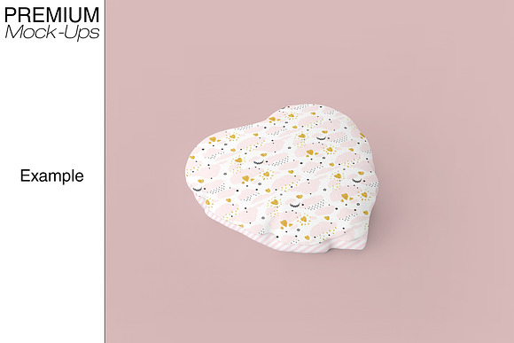 Heart Pillow Mockup in Product Mockups - product preview 4
