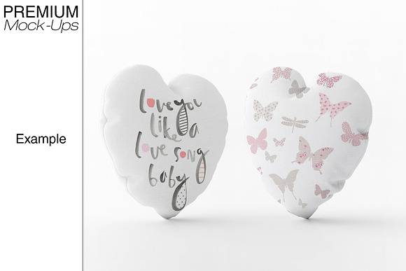Heart Pillow Mockup in Product Mockups - product preview 7