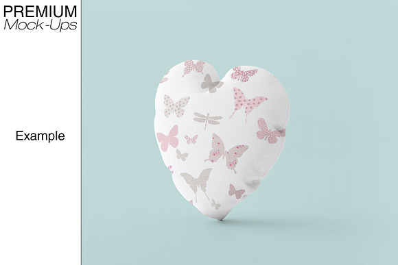 Heart Pillow Mockup in Product Mockups - product preview 8
