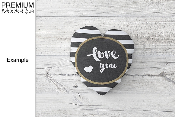 Heart Pillow Mockup in Product Mockups - product preview 12