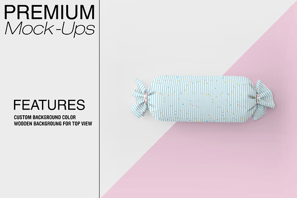 Cheeky Bon Bon Pillow Mockup Set in Product Mockups - product preview 1
