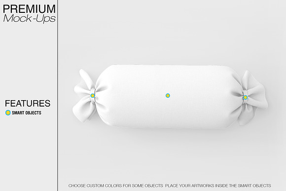 Cheeky Bon Bon Pillow Mockup Set in Product Mockups - product preview 3