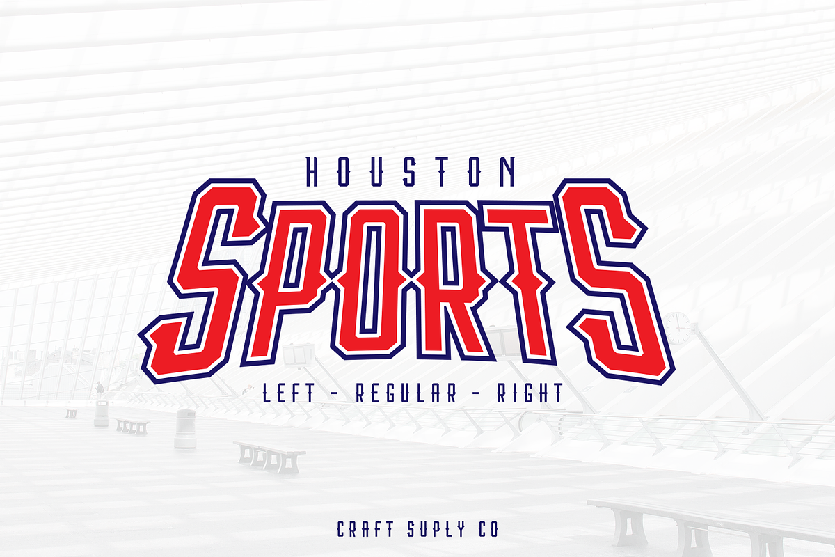 Houston Sports Font Family in Display Fonts - product preview 8