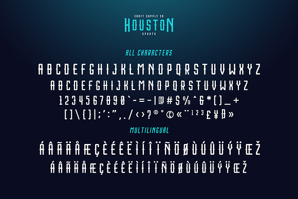 Houston Sports Font Family in Display Fonts - product preview 2