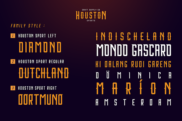 Houston Sports Font Family in Display Fonts - product preview 3