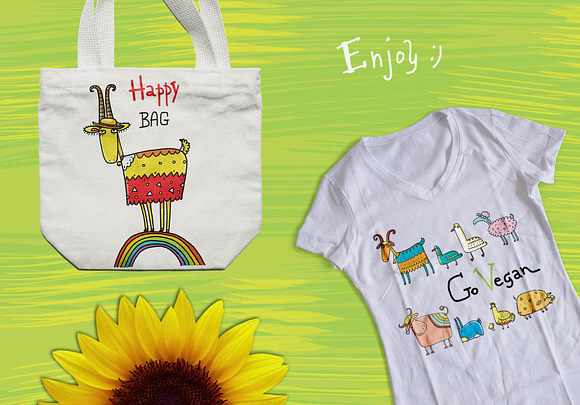 Happy Farm - Animals and Flowers in Illustrations - product preview 10